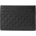 Gucci Bags | Gucci Gg Micro Card Holder Black Luxury Soft Leather Italy Wallet Card Case New | Color: Black | Size: Os