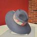 Columbia Accessories | Columbia Bella Falls Straw Hat Wide Brim Panama Sun Hat Fedora New L Xl | Color: Blue/Gray | Size: Os
