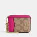 Coach Bags | Coach Zip Card Case In Signature Canvas Nwt | Color: Pink/Tan | Size: Os