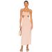 Free People Dresses | Free People Women's Natural Piper Midi Dress Size Large | Color: Cream | Size: L