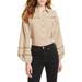 Free People Tops | Free People Summer Stars Taupe Button Down Shirt | Color: Tan | Size: M