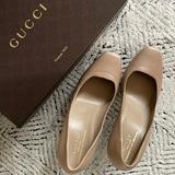 Gucci Shoes | Gucci Nappa Charlotte Porridge Nude Saks Fifth Avenue Heels | Color: Tan | Size: 8