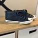 Converse Shoes | Converse Boys Navy Leather Slip On Mid Top Sneaker | Color: Blue | Size: 5b