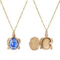 Kate Spade Jewelry | Kate Spade Paradise Found Turtle Locket Necklace | Color: Blue/Gold | Size: 32”