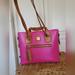 Dooney & Bourke Bags | Dooney And Bourke Fuchsia Morgan Bag With Duster | Color: Brown/Pink | Size: Os