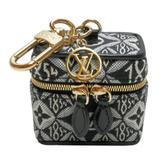 Louis Vuitton Bags | Louis Vuitton Vanity Bag Jacquard Charm Key Holder Key Ring Handbag | Color: Black | Size: Os