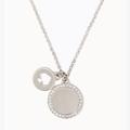 Kate Spade Jewelry | Kate Spade Spot The Spade Pave Charm Pendant Necklace And Earrings | Color: Silver | Size: Os
