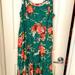 Torrid Dresses | Green Floral Print Challis Dress | Color: Green | Size: 00