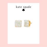 Kate Spade Jewelry | Kate Spade Stunning Square Studs | Color: Gold/White | Size: Os