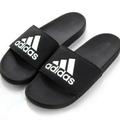 Adidas Shoes | Adidas Men's Adilette Comfort Shower Slides Sandals | Color: Black/White | Size: Men's Size 18