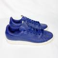 Adidas Shoes | Adidas Mens Stan Smith Aq2730 Blue Leather Lace Up Low Top Sneaker Shoes Size 9 | Color: Blue | Size: 9