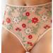 Anthropologie Intimates & Sleepwear | By Anthropologie Embroidered Mesh High-Waisted Briefs | Color: Pink/Red | Size: L