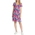 Lilly Pulitzer Dresses | Lilly Pulitzer Nauti Navy Under The Sea Jessica Short Sleeve Shirt Dress Xxs | Color: Blue/Pink | Size: Xxs