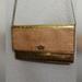 Kate Spade Bags | Kate Spade Leather Clutch / Wallet On Silver Metal Chain - Gold/Tan Purse | Color: Cream/Gold | Size: Os