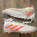 Adidas Shoes | Adidas Freak Ultra Primeknit Boost Football Cleats White/Orange Mens 13.5 | Color: Orange | Size: 13.5