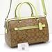 Coach Bags | Coach (83607) Rowan Khaki/Pale Lime Signature Medium Satchel Crossbody Handbag | Color: Brown/Green | Size: Os