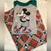 Disney Shirts | Disney Mickey Mouse Christmas Pajamas Set | Color: Green/Red | Size: L