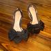 Kate Spade Shoes | Kate Spade New York Women’s Slingback Black Bow Heels | Color: Black | Size: 6