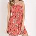 Free People Dresses | Intimately Free People Size Medium Jolene Mini Slip Dress Coral Pink Floral Nwt | Color: Pink/Red/Tan | Size: M