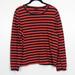 J. Crew Tops | J. Crew Broken-In Jersey Puff-Sleeve T-Shirt In Stripe Size M | Color: Blue/Red | Size: M