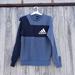 Adidas Sweaters | Adidas Sport Id Blue Color Block Crew Sweatshirt Crew Neck Sweater Mens Size S | Color: Blue | Size: S