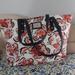 Giani Bernini Bags | Giani Bernini Pink And Coral Floral Print Faux Leather Tote Shoulder Bag | Color: Pink/White | Size: Os