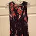 Free People Dresses | Free People Size: Xs Black Floral With Stars Mini Dress Or Wear As A Tunic | Color: Black/Blue | Size: Xs