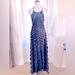 Free People Dresses | Free People Spaghetti Strap Cross Back, Ruffled Maxi Dress | Color: Black | Size: Sp