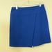 J. Crew Skirts | J Crew Blue Crossover Faux Wrap Mini Skirt 6 | Color: Blue | Size: 6