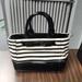 Kate Spade Bags | Kate Spade New York Chelsea Park Patent Leather Striped Satchel With Bow Trim | Color: Black/White | Size: Os