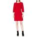 J. Crew Dresses | J. Crew Red Long Sleeve Stretch Ponte Knit Sheath Dress | Color: Red | Size: 4