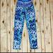 Lilly Pulitzer Other | Lilly Pulitzer Weekender High Rise Leggings M. Like New, Only Warn 4 Times | Color: Blue/Green | Size: M