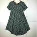 Lularoe Tops | Lularoe Womens Simply Comfortable Fit & Flare Short Sleeve Black Dress Size Xxs | Color: Black | Size: Xxs