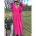 J. Crew Dresses | J. Crew Size 14 Pink Eyelet Maxi Dress Barbie Wedding Formal Bridesmaid | Color: Pink | Size: 14