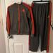 Adidas Pants & Jumpsuits | Adidas Tracksuit Gray W/Orange Stripes Jacket: Large Youth Pants: Men’s Medium | Color: Gray/Orange | Size: Jacket: Youth Large Pants: Mens Medium