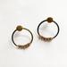 Anthropologie Jewelry | Anthropologie Hoop Earrings, Brass With Multicolor Rhinestones | Color: Gold | Size: Os