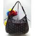 Dooney & Bourke Bags | Dooney & Bourke Db Dark Brown Coated Canvas Leather Trim Hobo Shoulder Bag | Color: Brown | Size: Os