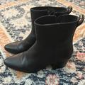 J. Crew Shoes | Jcrew Black Leather Boot / Bootie | Color: Black | Size: 8