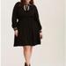 Torrid Dresses | Like New! Torrid Black Smock Neck Skater Dress Size 2x | Color: Black | Size: 2x