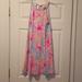 Lilly Pulitzer Dresses | Lilly Pulitzer Floral Print Sundress Xs Nwot | Color: Blue/Pink | Size: Xs