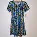 Lularoe Dresses | Lularoe Nwt Amelia Dress Multi Color Size Small | Color: Blue | Size: S