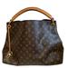 Louis Vuitton Bags | Louis Vuitton Artsy Brown Leather Monogram Tote Bag Mm | Color: Brown | Size: Os