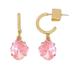 Kate Spade Jewelry | Kate Spade Treasure Trove Light Pink Gold Huggies Earrings | Color: Gold/Pink | Size: Os