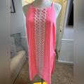 Lilly Pulitzer Dresses | Lilly Pulitzer Pearl Romper In Lilly’s Coral, Size 14 | Color: Pink | Size: 14