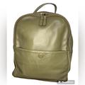 American Eagle Outfitters Bags | American Eagle Italian Leather Small Backpack | Color: Green | Size: Os