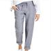 Athleta Pants & Jumpsuits | Athleta Womens Pants 0 Linen Ankle Mid Rise Cropped Gray Casual Pockets 591449 | Color: Black/Gray | Size: 0