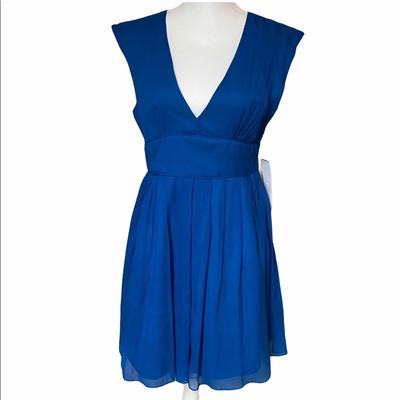 J. Crew Dresses | Blue Party Dress J Crew Abigail Blue Silk Chiffon Nwt Party Dress | Color: Blue | Size: 10p