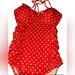 J. Crew Swim | J. Crew Red And White Polka Dot One Piece Swimsuit, Size 6 | Color: Red/White | Size: 6