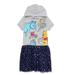 Disney Dresses | Disney Girls Hooded Cosplay Dress With Tulle Skirt, Size M(7/8) | Color: Blue/Gray | Size: Mg