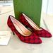 Gucci Shoes | Gucci Gg Supreme Heels | Color: Blue/Red | Size: 6.5